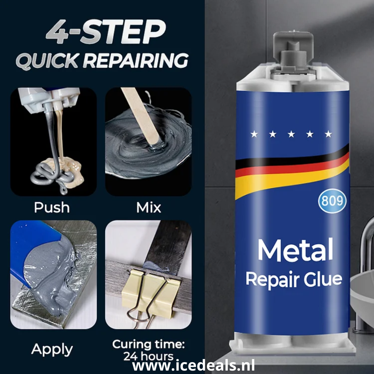 Metal Repair glue -1+1 Gatis!